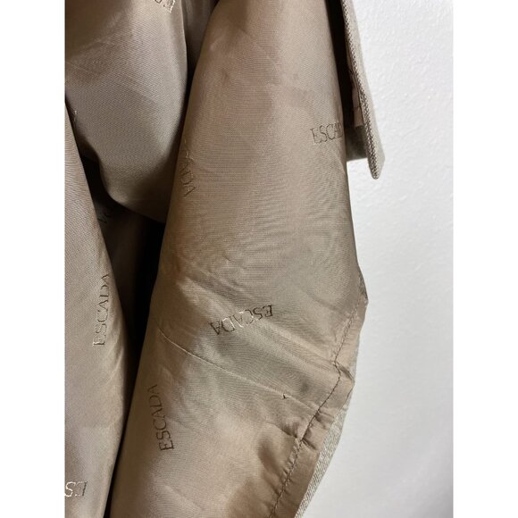 Escada Wool Vintage Midi Pencil Straight Skirt Tan Size 36 Small - Picture 7 of 7